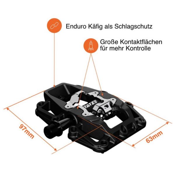 Tatze Trailpedal Two-Face Composite
